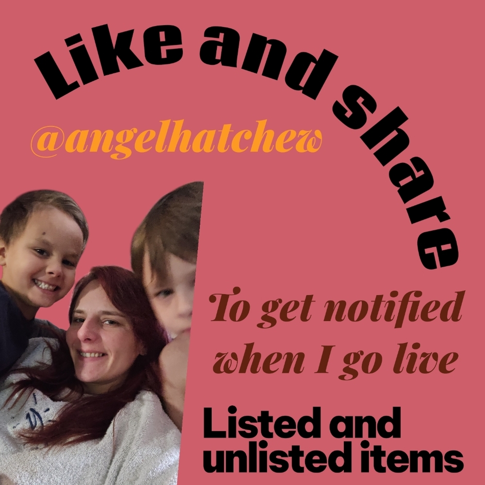 LIKE THIS LISTING First Live Soon @angelhatchew Live Flyer - Picture 2 of 2